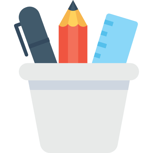Pencil case edit tools school material pencil case icon
