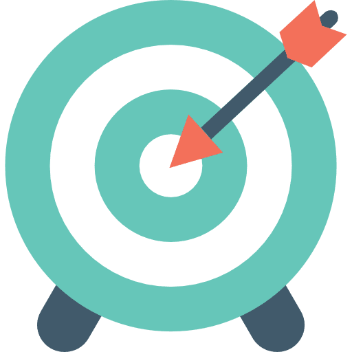 Target sport arrow seo and web icon