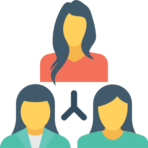Team networking collaboration people icon