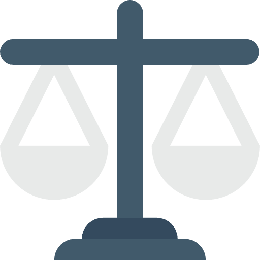 Balance justice judge balanced icon