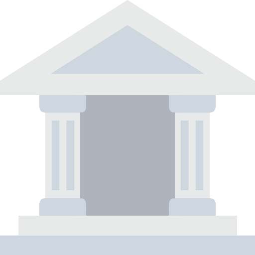 Bank government business money icon