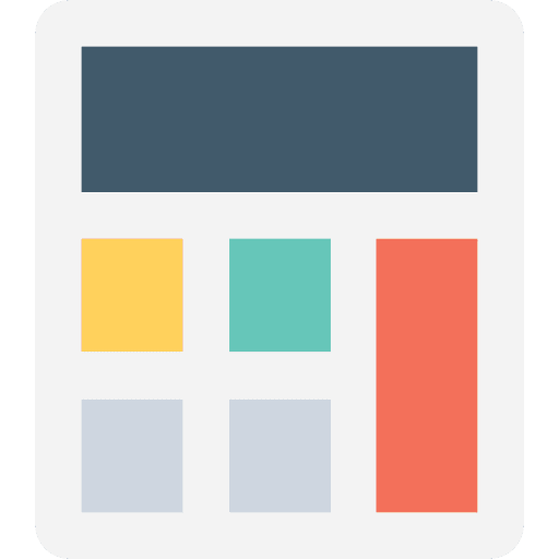 Calculator business and finance tool calculator icon