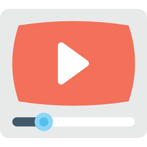 Video player interface video player play button icon