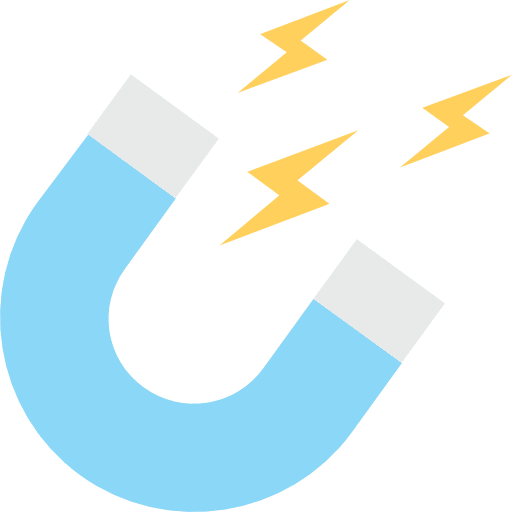 Magnet physics seo and web magnet icon