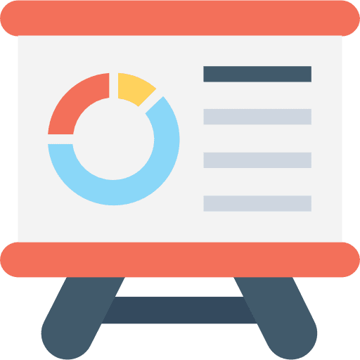 Presentation seo and web bars graphic stats icon