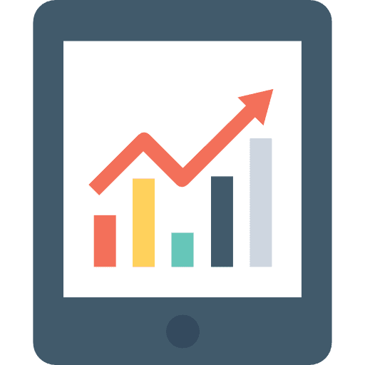 Tablet touch screen apple seo and web icon