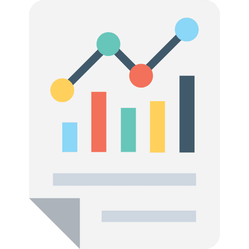 Analytics seo and web analytics stats icon