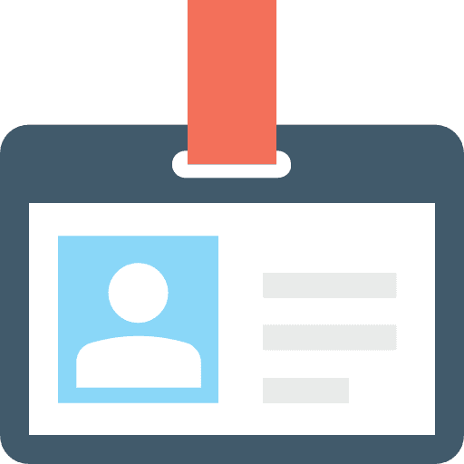 Id card business identity id card icon