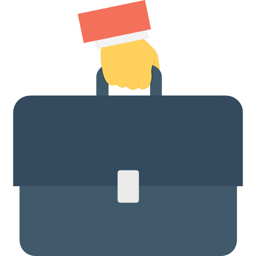 Briefcase travel portfolio business icon