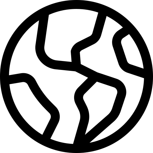 Earth globe planet earth leaves nature icon