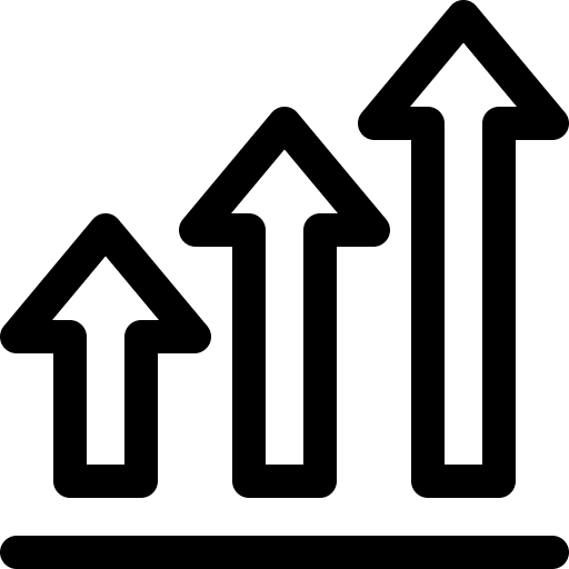 Bar chart statistics profits stats icon