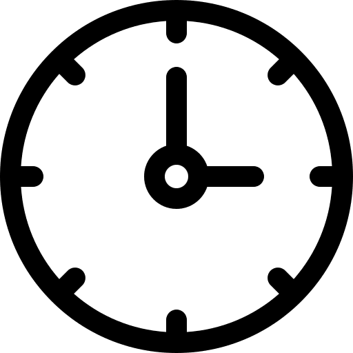 Clock tool time time and date icon