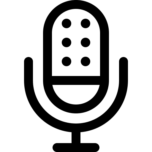 Microphone sound microphone technology icon