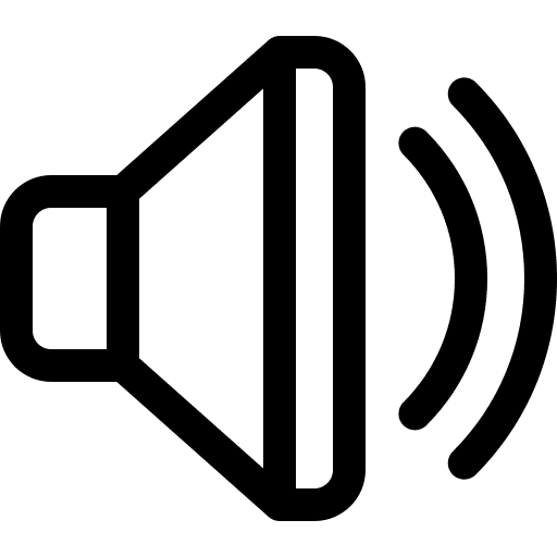 Speaker interface audio music and multimedia icon