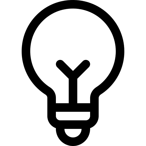 Idea electricity illumination invention icon