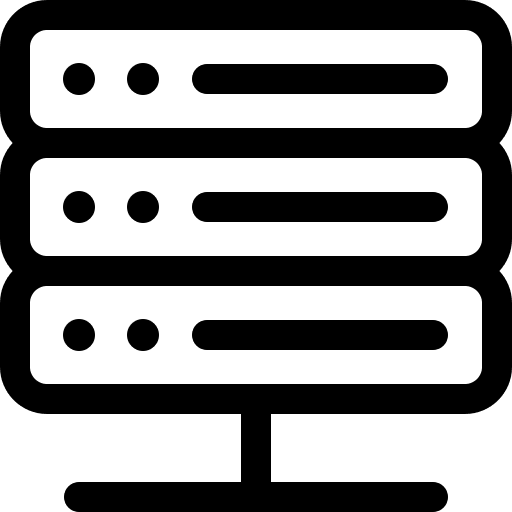 Server network servers multimedia icon