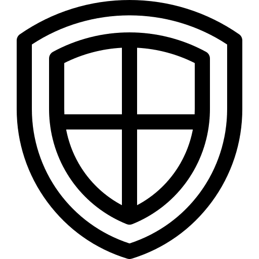 Shield protection shield security icon