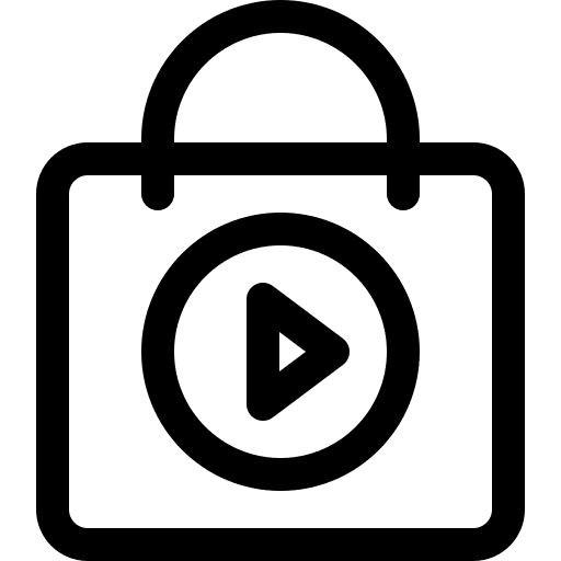 Shopping bag container shopping shop icon