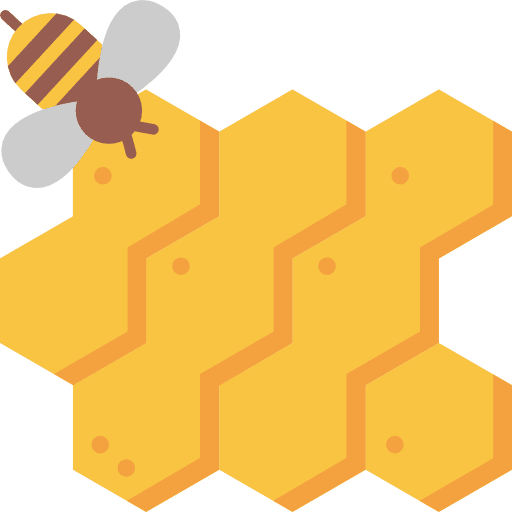 Honeycomb honeycomb bee food and restaurant icon