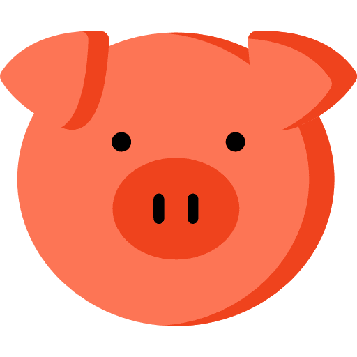 Pig wildlife animal kingdom zoo icon