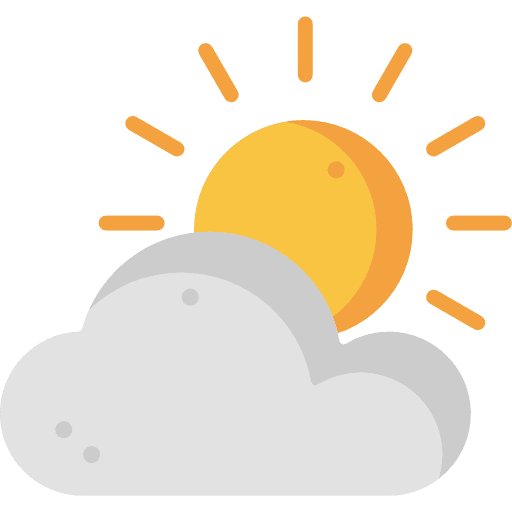 Sunny sky meteorology cloud icon