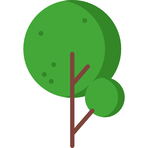 Tree yard ecology and environment botanical icon