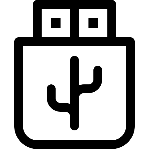 Usb computing pendrive file storage icon