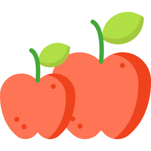 Apple vegan vegetarian diet icon