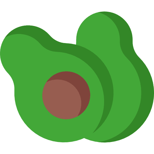 Avocado healthy food fruit organic icon