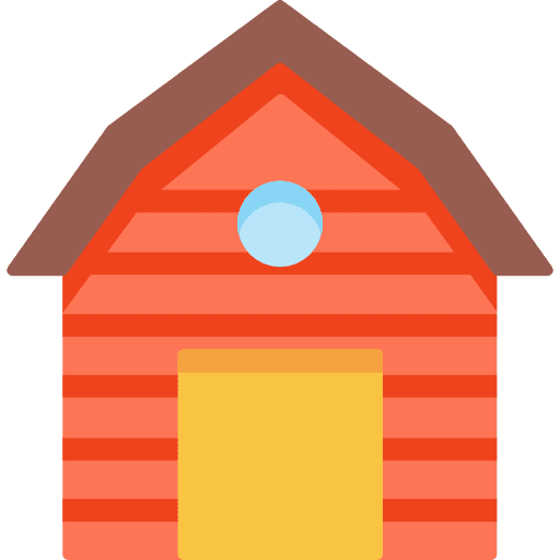 Barn buildings gardening real estate icon