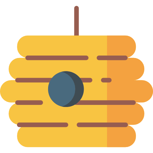 Beehive honey farming and gardening farm icon