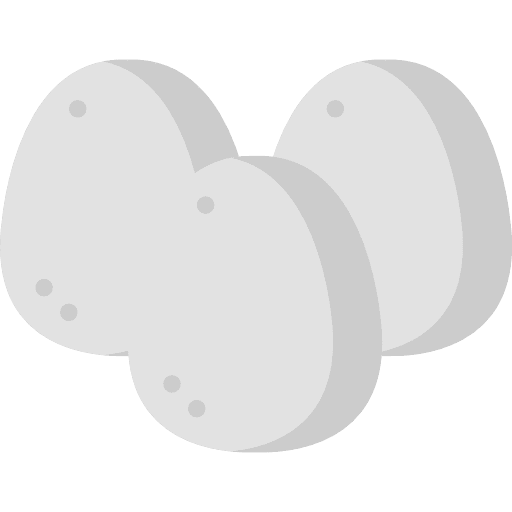 Eggs shape eggs food and restaurant icon