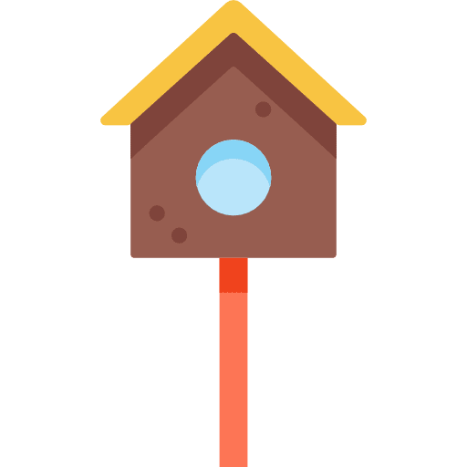 Bird house bird shelter garden bird house icon