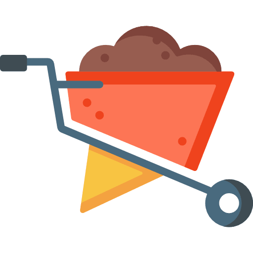 Wheelbarrow wheelbarrow tools and utensils tool icon