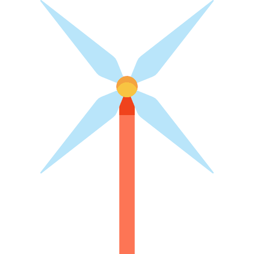 Windmill ecology and environment industry technology icon