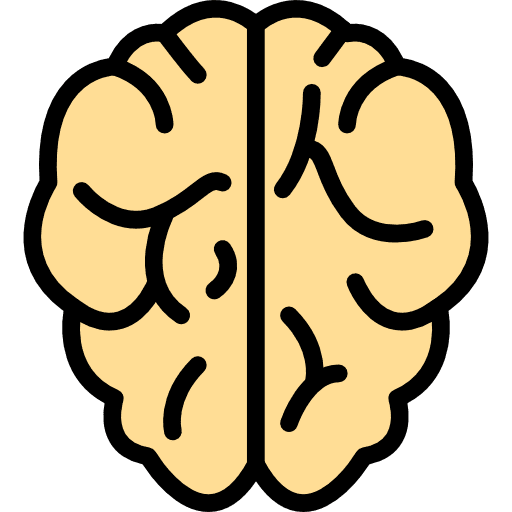 Brain healthcare and medical brain medical icon