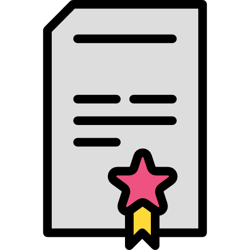 Diploma degree education patent icon