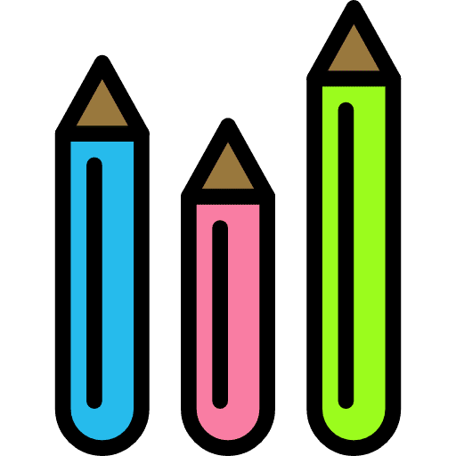 Pencils tools and utensils pencils writing icon