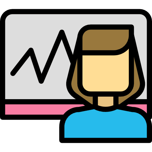 Presentation chart seo and web presentation icon