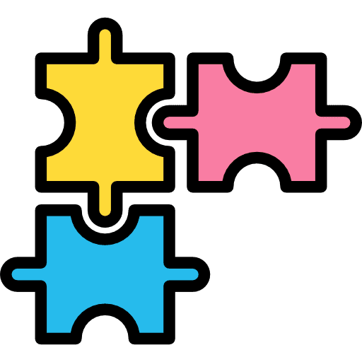 Puzzle toy piece game icon