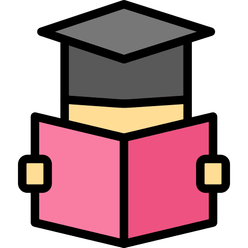 Reading books library literature icon