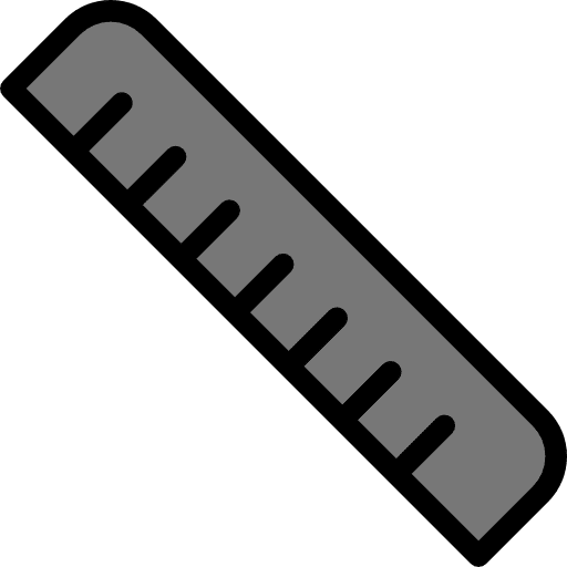 Ruler tool graphic tool ruler icon
