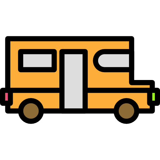 School bus vehicle transport school bus icon