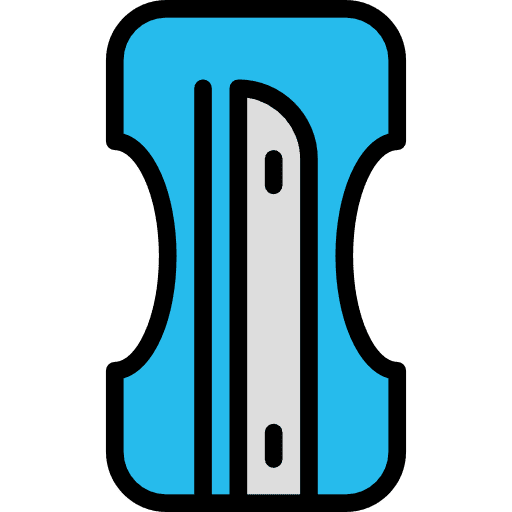Sharpener school material tools and utensils pencil icon