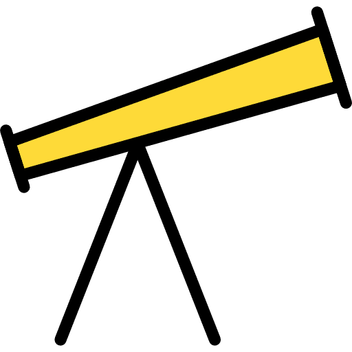 Telescope telescope education tools and utensils icon