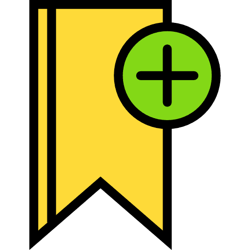 Bookmark badge insignia shapes and symbols icon