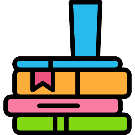 Books reading library literature icon