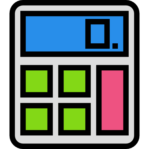 Calculator calculate finances education icon