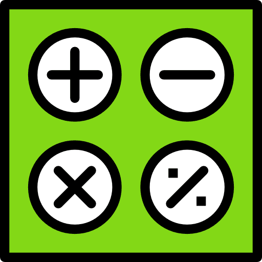Calculator maths calculating education icon