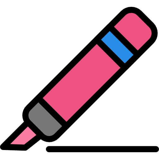 Highlighter edit permanent tools and utensils icon